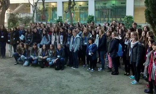 Noies de la província de Tarragona participants al "Girl's Day" 2015 (Font: Observatori de la Igualtat URV)