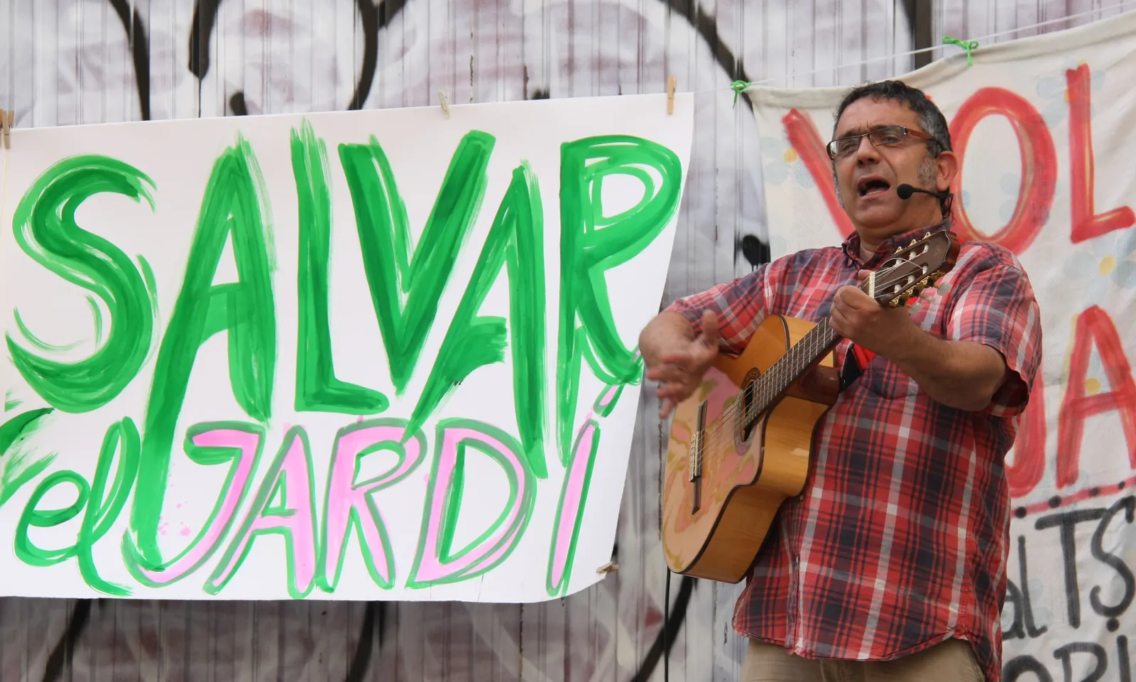 Musica, teatre, contes, tallers, horts, per la salvaguarda del Jardí i l'ús comunitari (imatge: salvem el jardí)