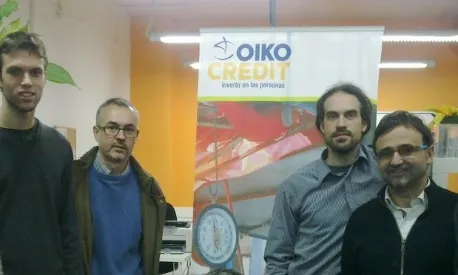 Equip d'Oikocrèdit a Catalunya. Font: Oikocrèdit 