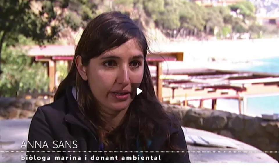 Anna Sans, voluntària ambiental i donant ambiental, al programa Som el que fem (imatge: ccma.cat)