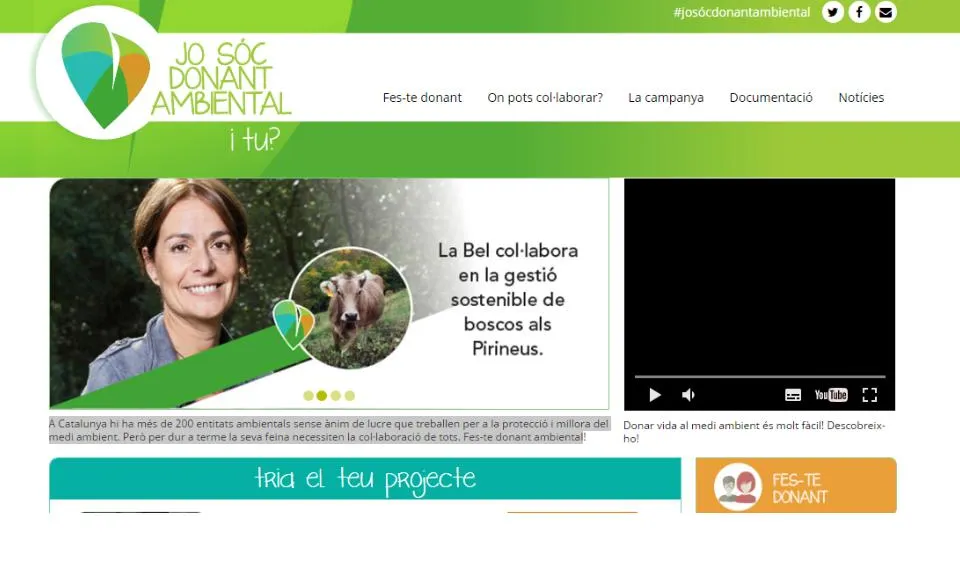 Fer-se donant ambiental és una de les maneres de contribuir a la societat (imatge: donantambiental.org)
