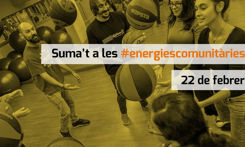 Suma't a les #energiescomunitàries. Font: Twitter de les Energies Comunitàries