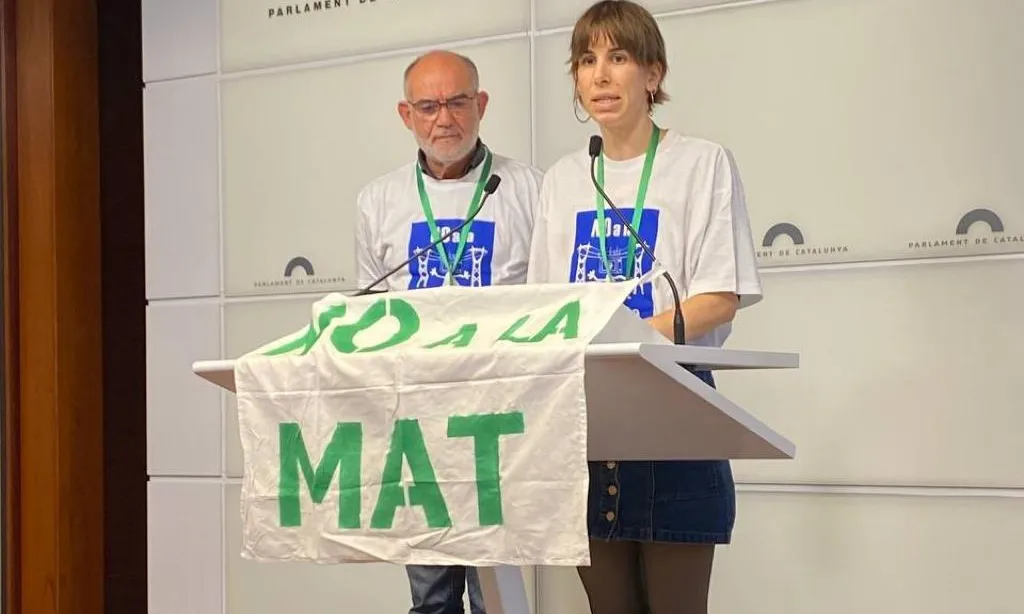 Judit Cañís, representant al Baix Penedès de la Plataforma No a la MAT Catalunya.